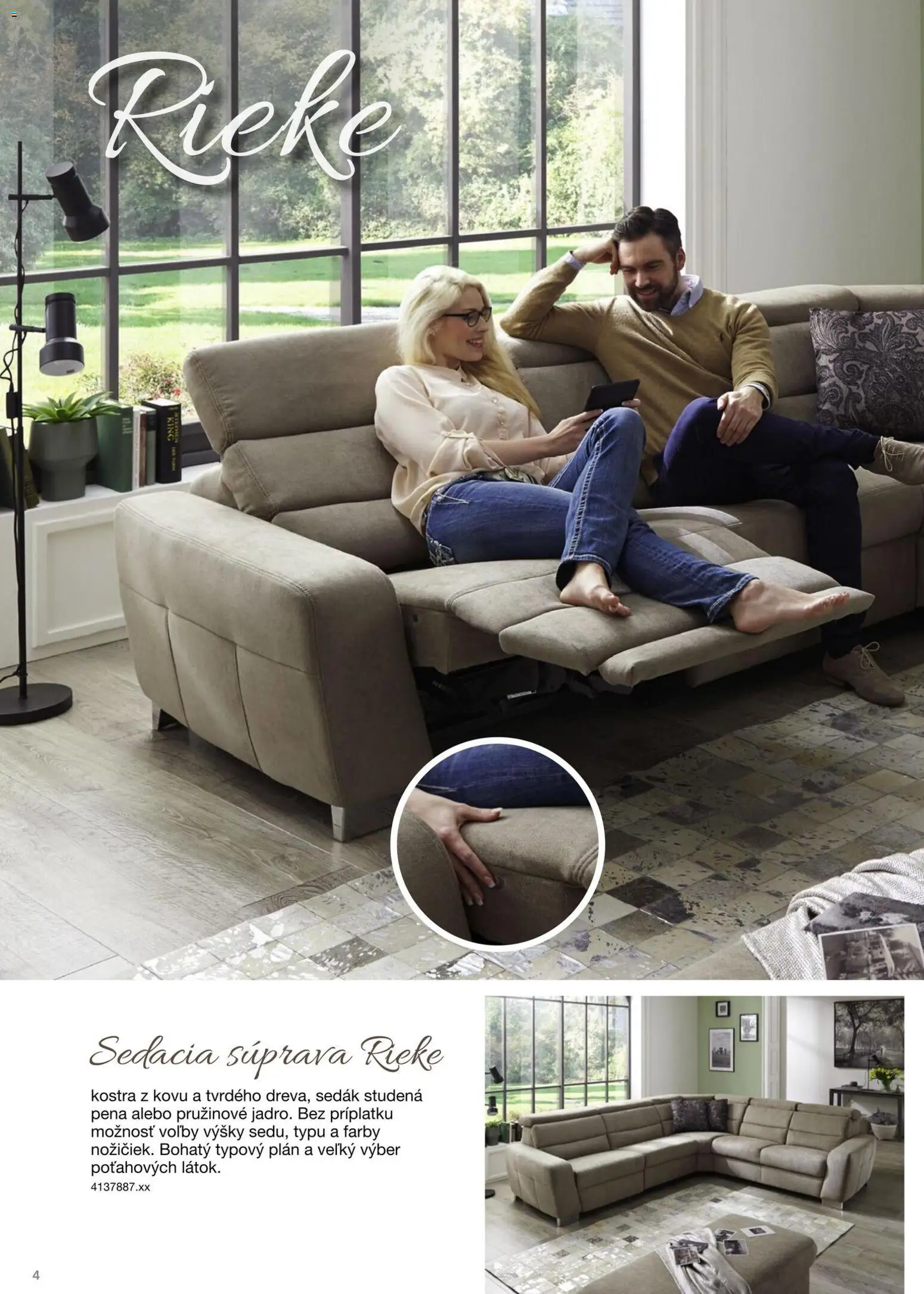 Nové Sconto nábytok akcie – leták je platný od 15.12.2025 | Strana: 4 | Produkty: Sedacia súprava