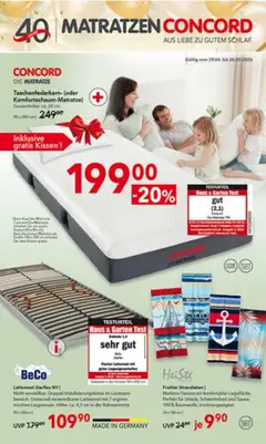 Matratzen Concord Prospekt 	 ab 29.04.2026 gültig
