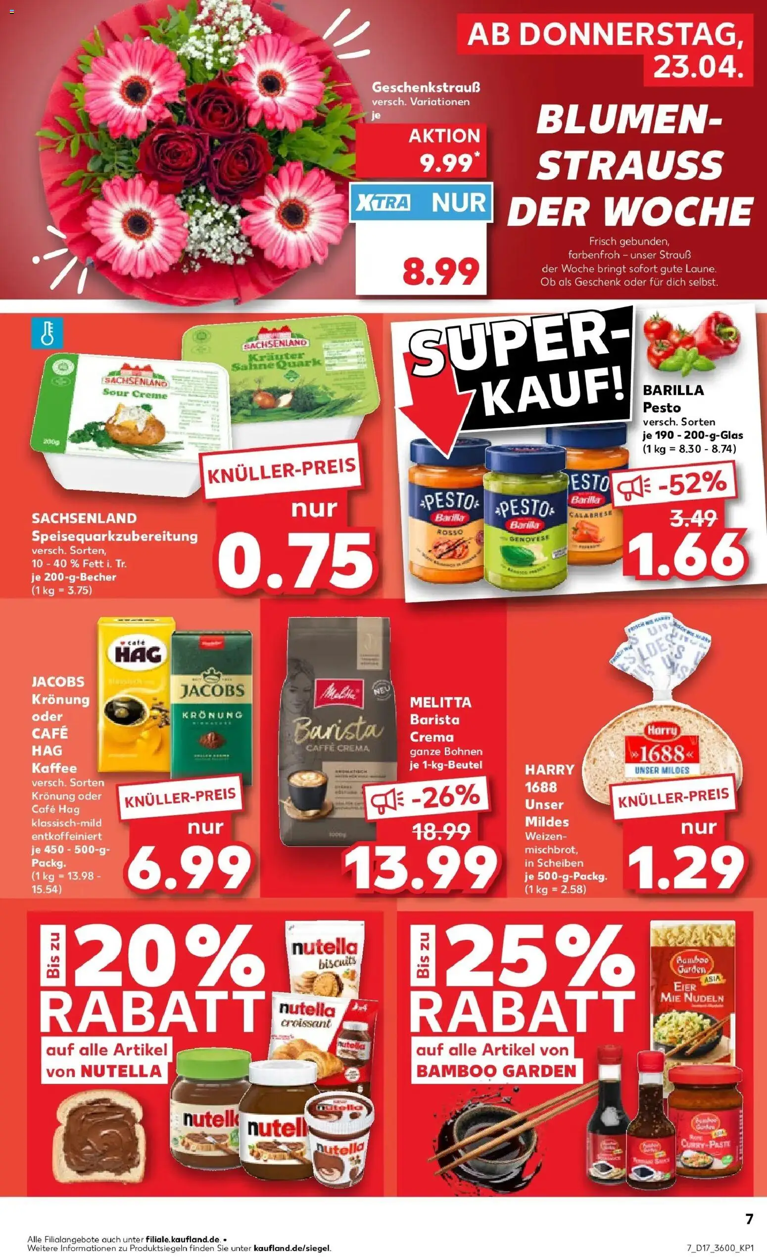 Kaufland Prospekt Bautzen	 – gültig ab 23.04.2026 | Seite: 7 | Produkte: Melitta, Quark, Kaffee, Croissant