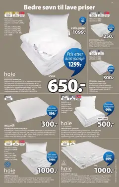 Forhåndsvisning av JYSK kundeavis gyldig fra 27.04.2026 | Side: 19 | Produkter: Dyne, Vask, Суміш дитяча, Pute