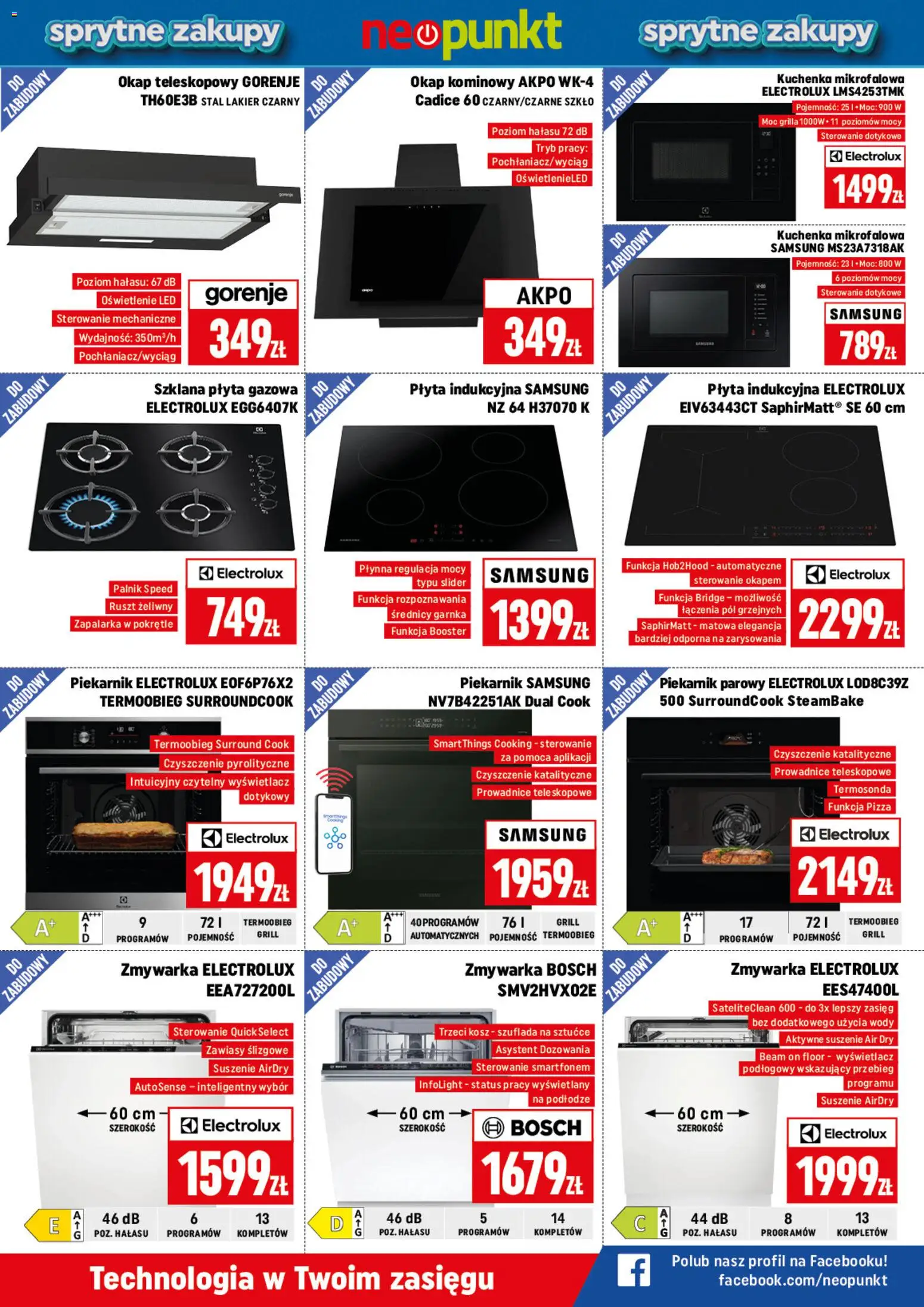 Neopunkt gazetka od 02.03.2026 | Strona: 2 | Produkty: Piekarnik, Kuchenka mikrofalowa, Zmywarka, Pizza