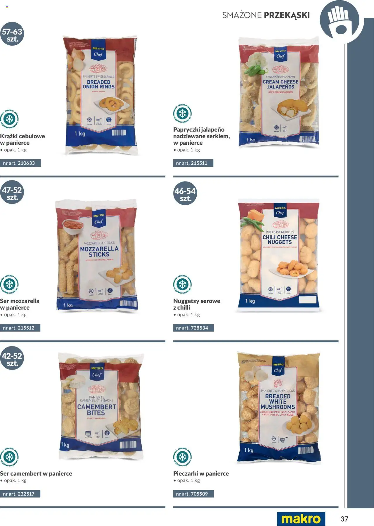 Makro Gazetka - Katalog produktów convenience Smart Chef od 29.05.2025 | Strona: 37 | Produkty: Chili, Cream cheese, Krążki cebulowe, Camembert