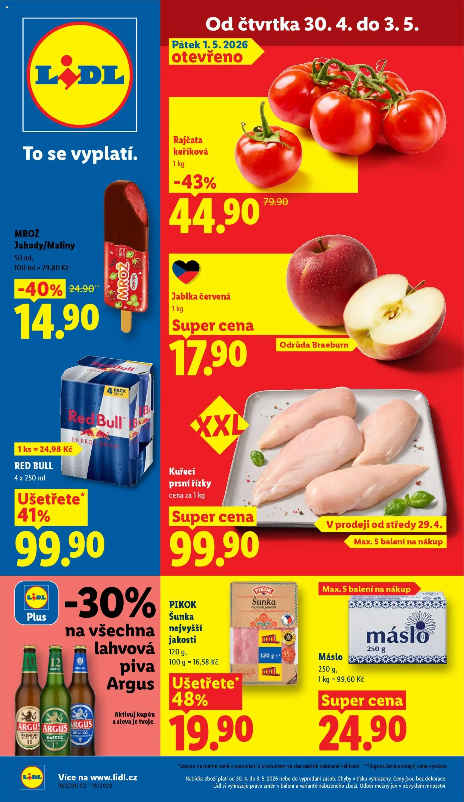 Lidl leták od 30.04.2026 💥 Nenechte si ujít TOP nabídky! ⭐ | Česko