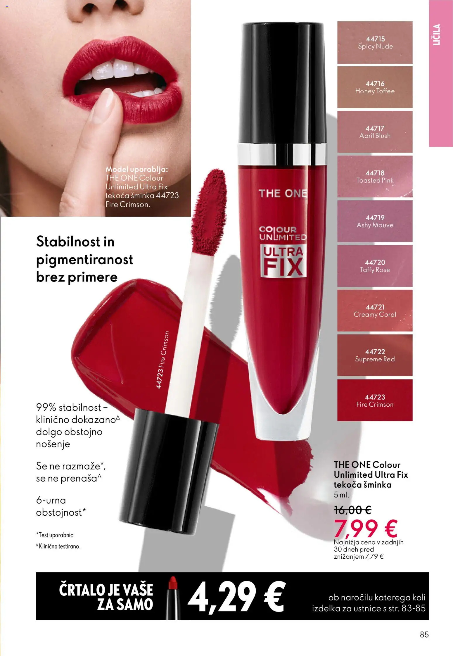 Novi Oriflame katalog ponudbe – veljaven od 11.03.2026 | Stran: 85 | Izdelki: Licila