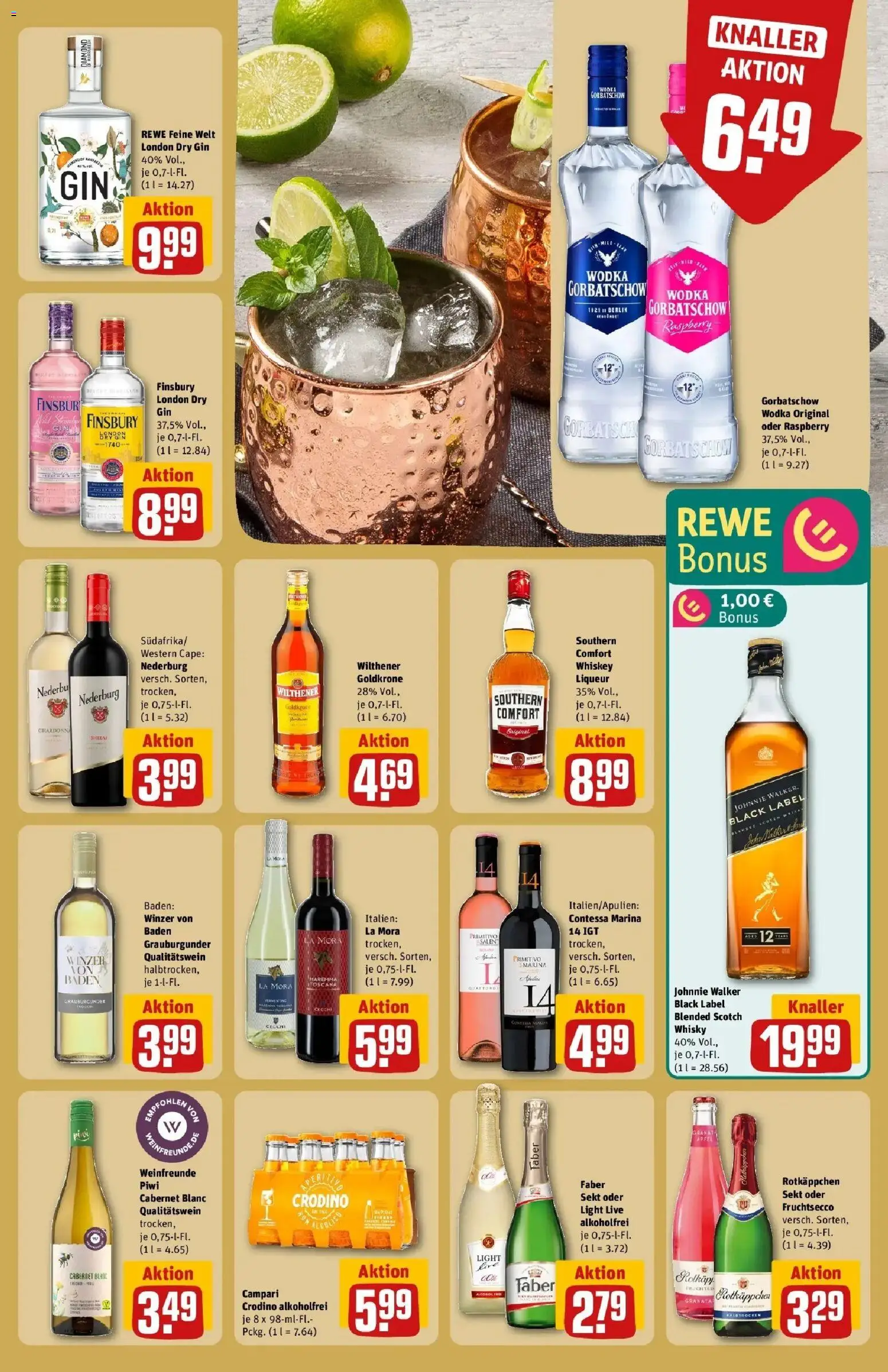 Rewe Prospekt Brandenburg An Der Havel	 – gültig ab 12.04.2026 | Seite: 25 | Produkte: Sekt, Vodka, Gin, Johnnie walker