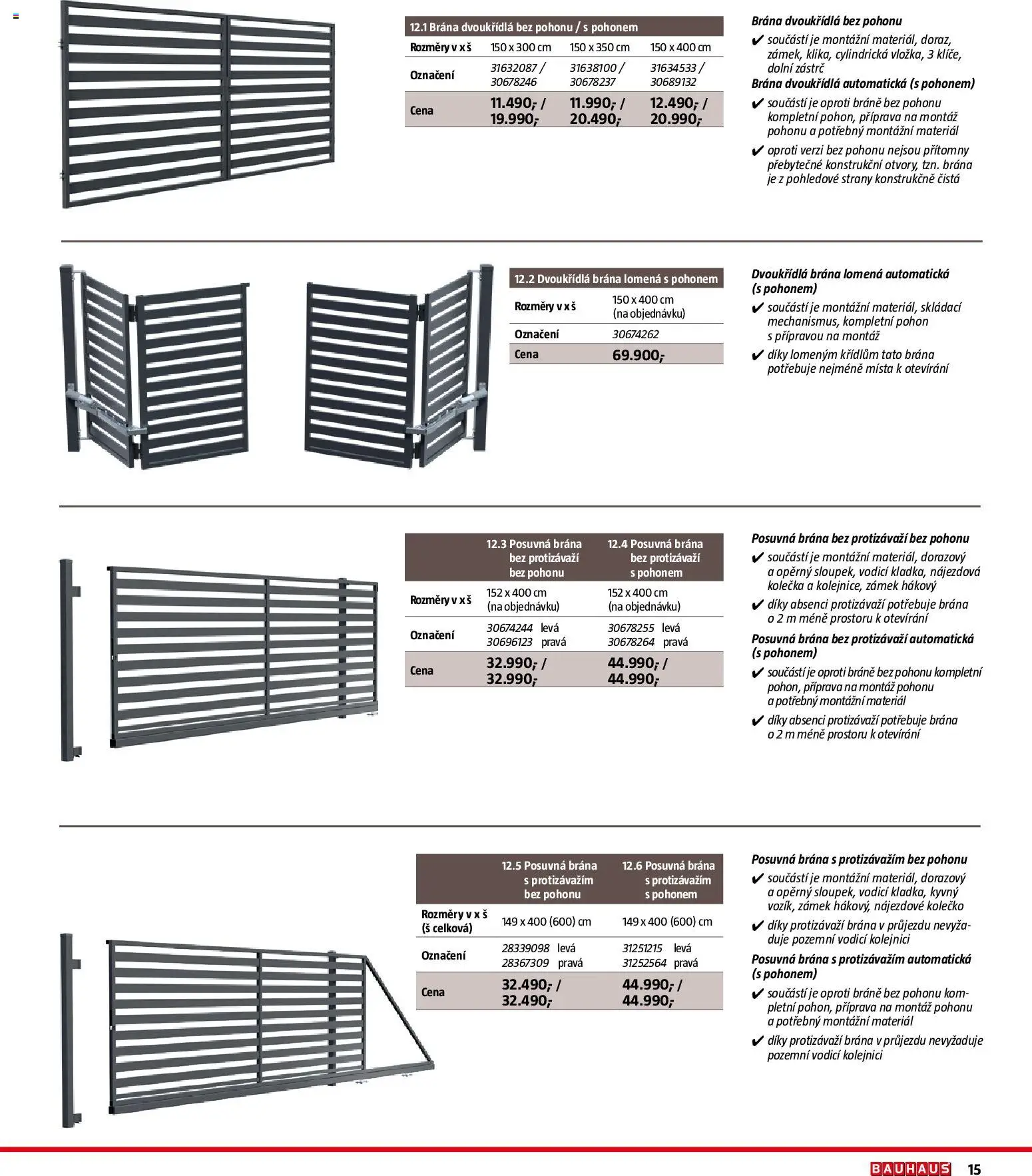 Bauhaus katalog Ploty a zahradní domky od 11.03.2026 | Strana: 15