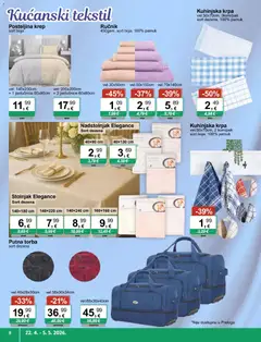 KTC Katalog igračke i tekstil - Pregled kataloga iz trgovine KTC, vrijedi od 22.04.2026 | Stranica: 8 | Proizvodi: Krpa, Posteljina, Putna torba, Torba