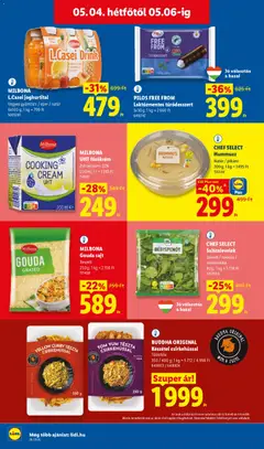 PILOS FREE FROM Laktózmentes túródesszert, 5x30 g - amely érvényes a következő dátumtól: 30.04.2026 | Oldal: 56