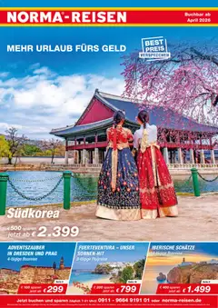 Norma Resien ab 01.04.2026 gültig