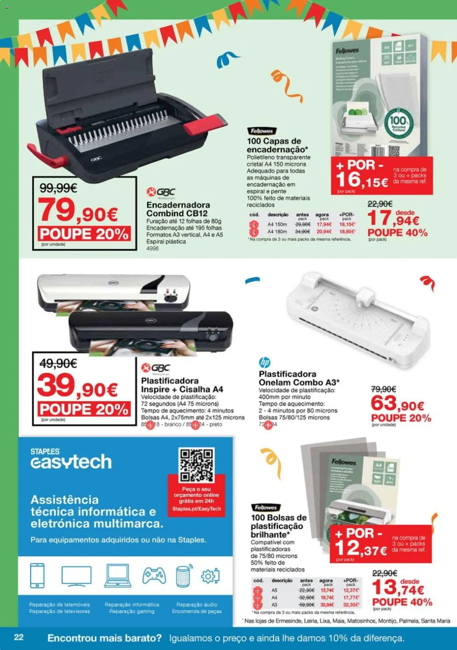 Staples Arraial das Cadeiras e Mobiliário │ válido de 04.05.2026 | Página: 22