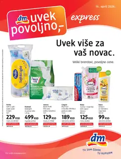 DM Drogerie katalog Express - pregled DM Drogerie kataloga - važi od 16.04.2026