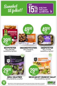 Forhåndsvisning av Kiwi kundeavis gyldig fra 27.04.2026 | Side: 17 | Produkter: Ost, Kiwi, Salat, Hvitløk