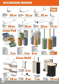 Anteprima del volantino Orizzonte volantino Brico 2026 valido a partire dal 15.04.2026 | Pagina: 32 | Prodotti: Sapone, Anello, Asciugamano, Bagno