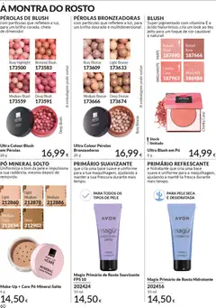 Pré-visualização PÉROLAS DE BLUSH, com partículas que refletem a luz, para um brilho corado, cheio de dimensão! válido de 01.04.2026 | Página: 60 | Produtos: Pó, Blush, Primer, Base