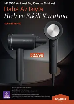 16.04.2026 tarihinden itibaren geçerli olan Arçelik kataloğu önizlemesi | Sayfa: 105 | Ürünler: Saç kurutma makinesi, Kurutma makinesi, Izgara