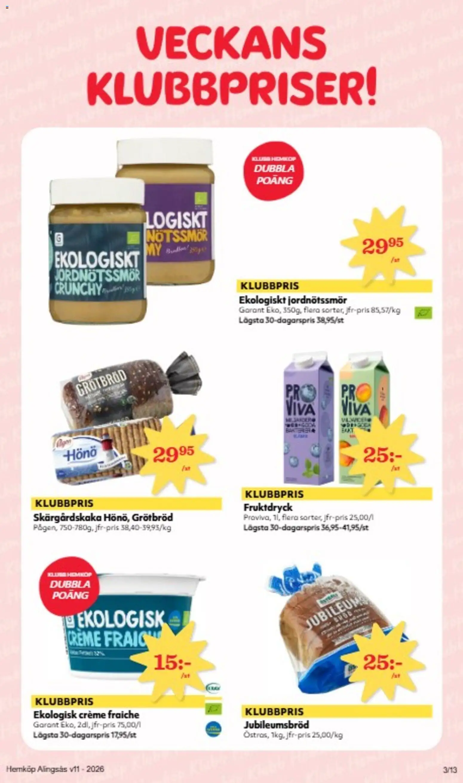 Hemköp reklamblad aktuell från 09.03.2026 | Sida: 4 | Produkter: Creme fraiche