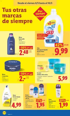 Vista previa Lidl folleto válido desde el 04.05.2026 | Página: 48 | Productos: Gel de ducha, Desodorante, Crema, Body
