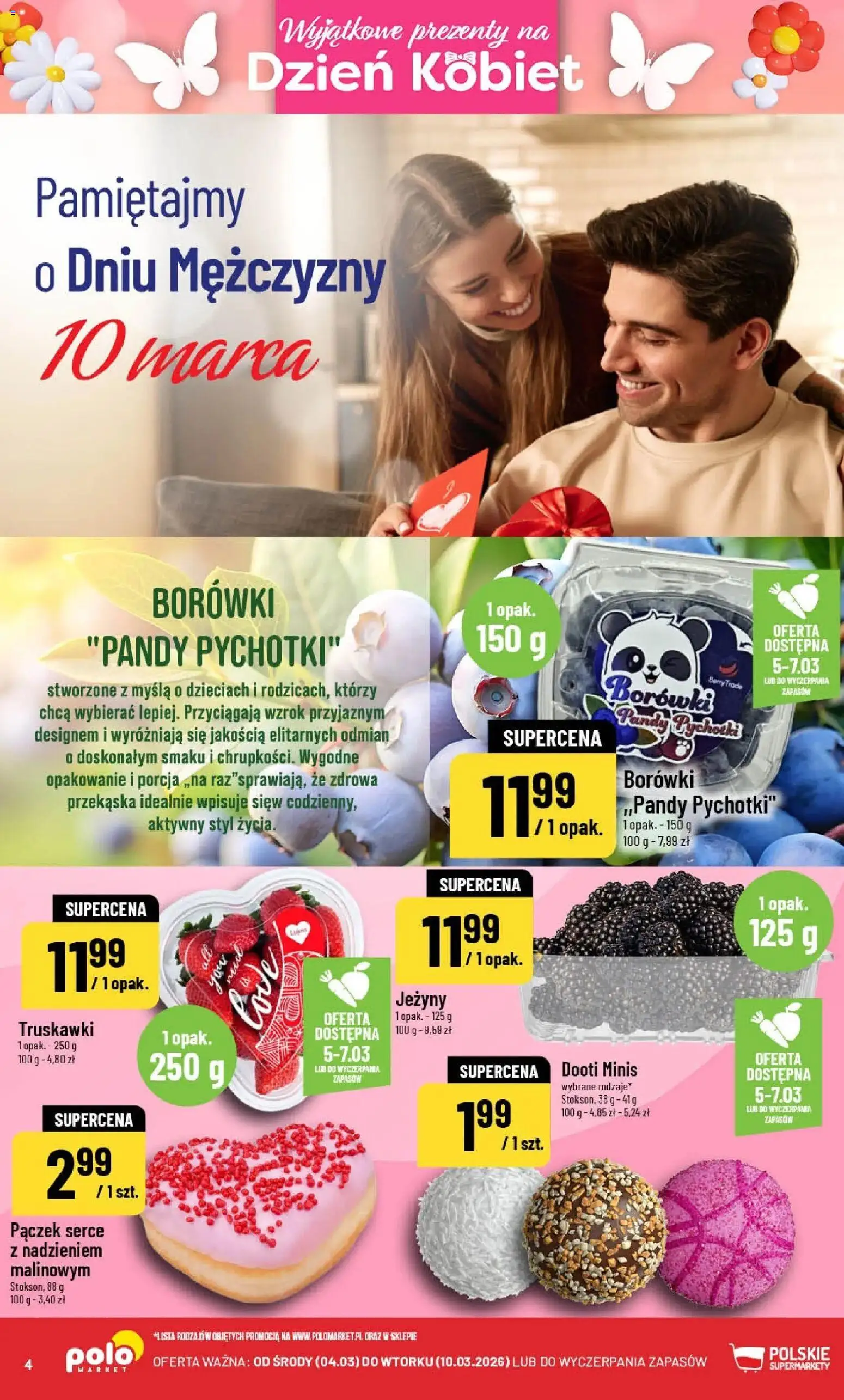 POLOmarket gazetka od 04.03.2026 | Strona: 4 | Produkty: Jeżyny, Truskawki