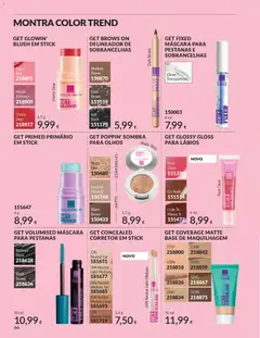 Pré-visualização GET GLOWIN' BLUSH EM STICK, Blush stick available in Flirty Pink (218891), Mauve Shimmer (218909), Cherry Drop (218917), 4,5 g válido de 01.04.2026 | Página: 66 | Produtos: Gloss, Blush, Corretor, Base