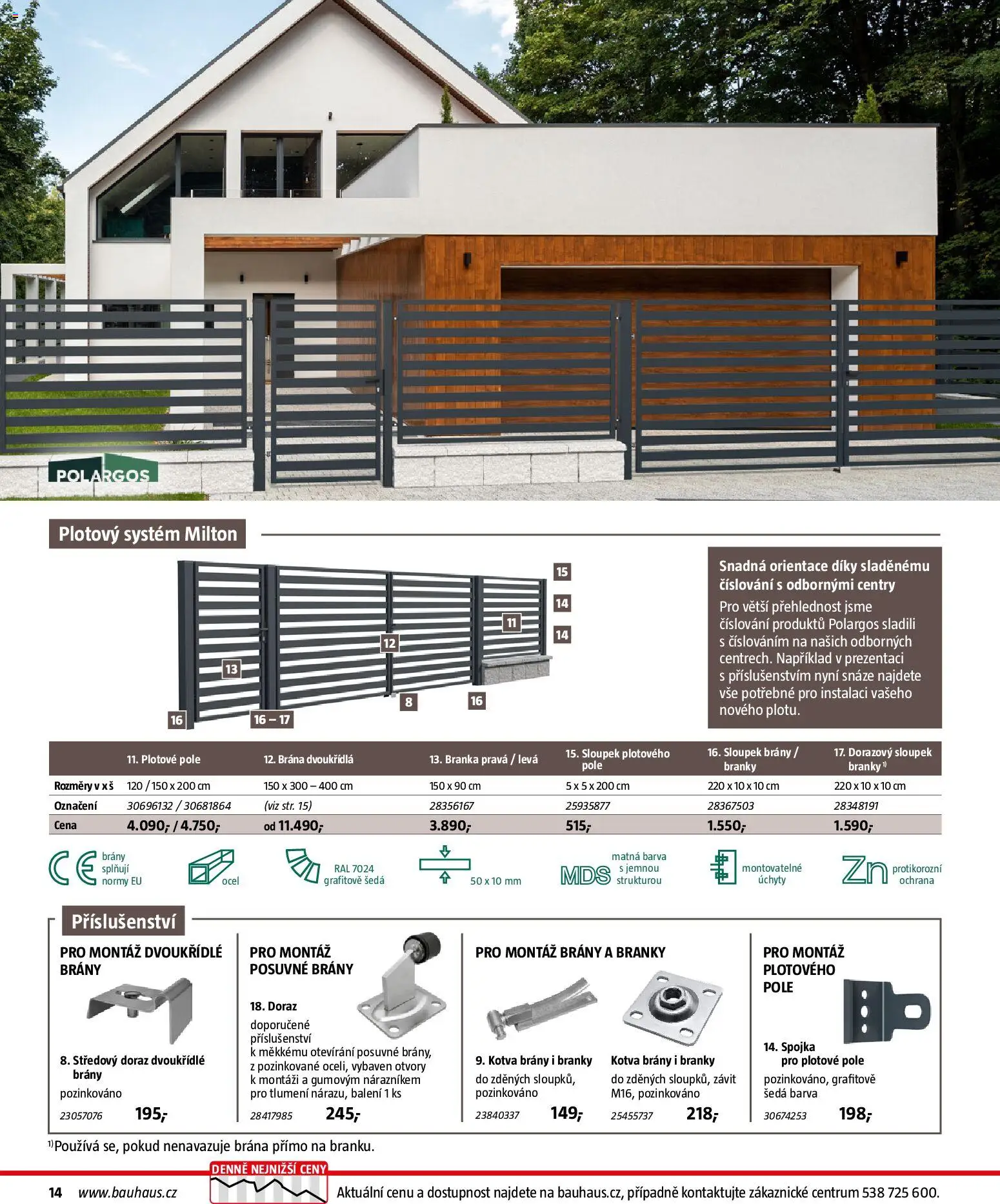Bauhaus katalog Ploty a zahradní domky od 11.03.2026 | Strana: 14 | Produkty: Kotva