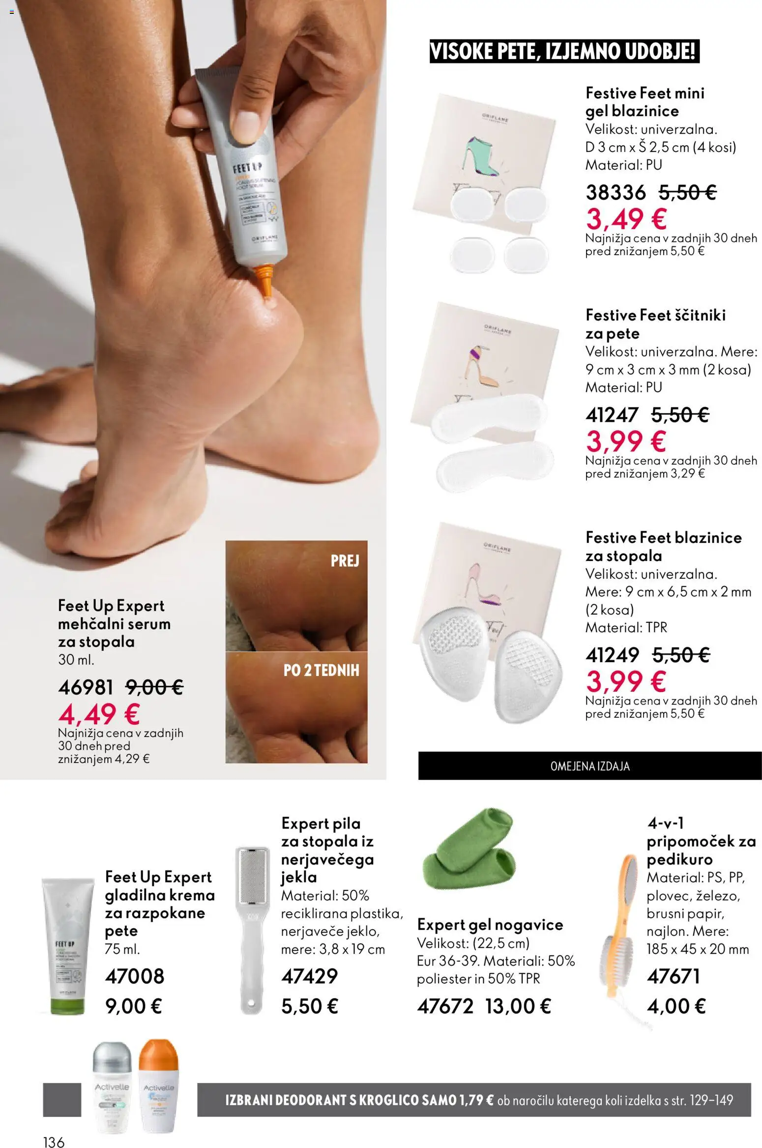 Novi Oriflame katalog ponudbe – veljaven od 11.03.2026 | Stran: 136 | Izdelki: Krema, Deodorant, Nogavice, Ščitniki