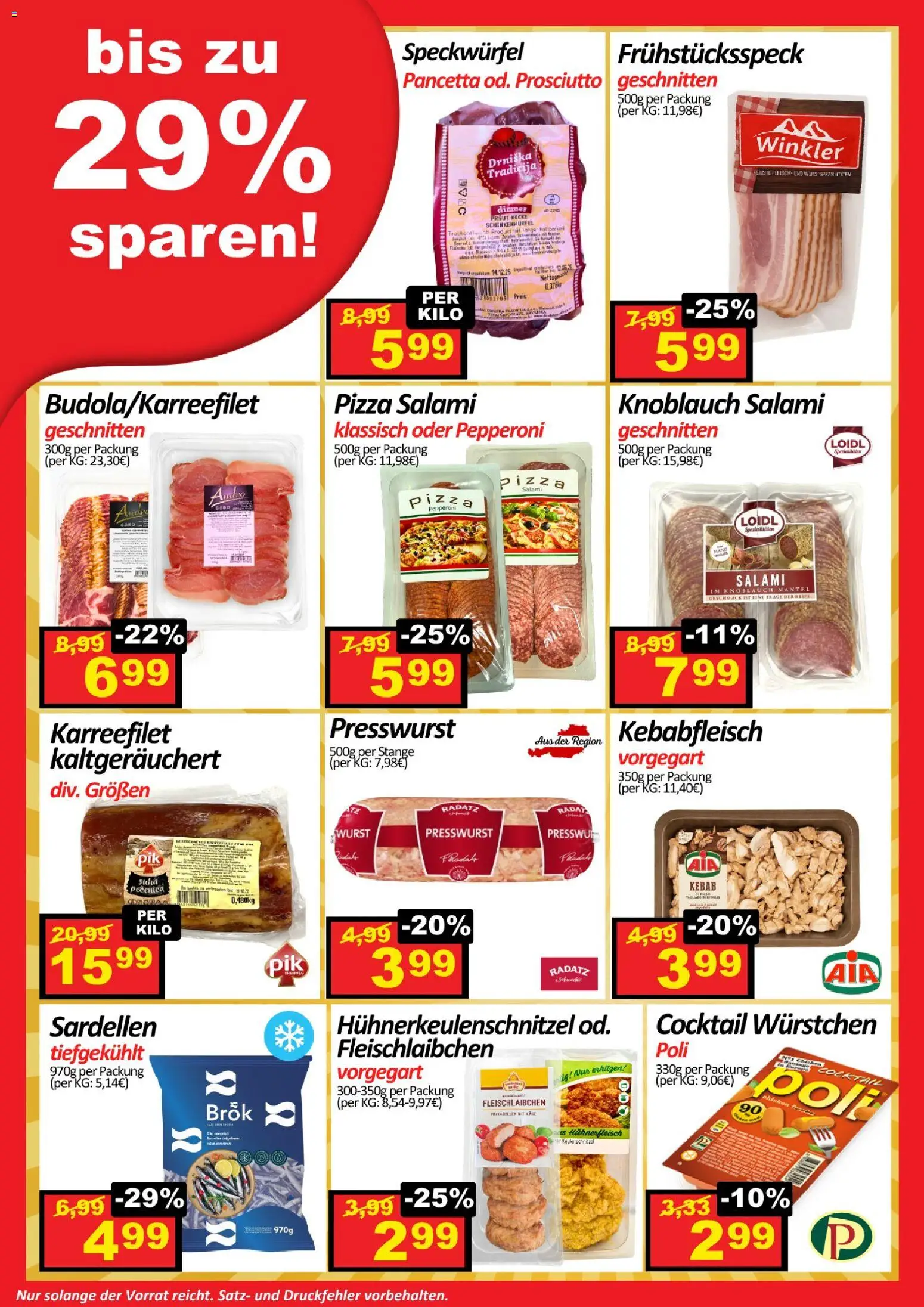 Wurstico Abholmarkt Flugblatt gültig ab 30.04.2026 | Seite: 2 | Produkte: Knoblauch, Salami, Pizza, Hühnerfleisch