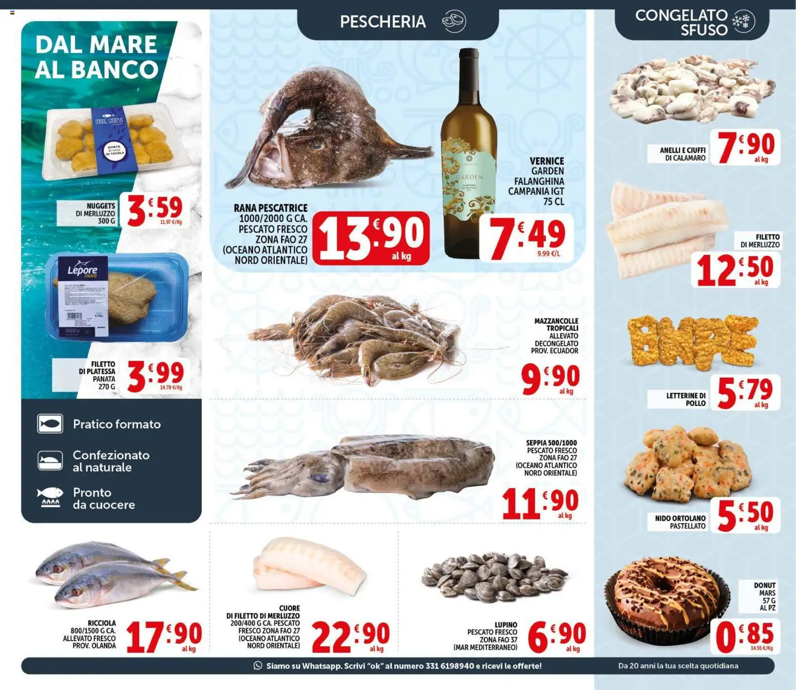 Volantino Decò del 09.04.2026 | Pagina: 9 | Prodotti: Pollo, Merluzzo, Nuggets, Rana pescatrice