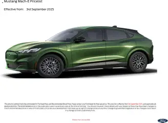 Preview of Ford - All-Electric Ford Mustang Mach-E valid from 03.09.2025