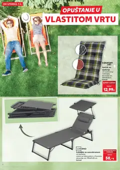 LIVARNO Ležaljka sa suncobranom, od aluminija naslon za leđa podesiv u 5 pozicija dimenzije cca. 193x67x32 cm komad - Pregled kataloga iz trgovine Kaufland, vrijedi od 07.04.2026 | Stranica: 8