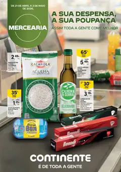 Pré-visualização Continente Mercearia A sua despensa, a sua poupança válido de 21.04.2026
