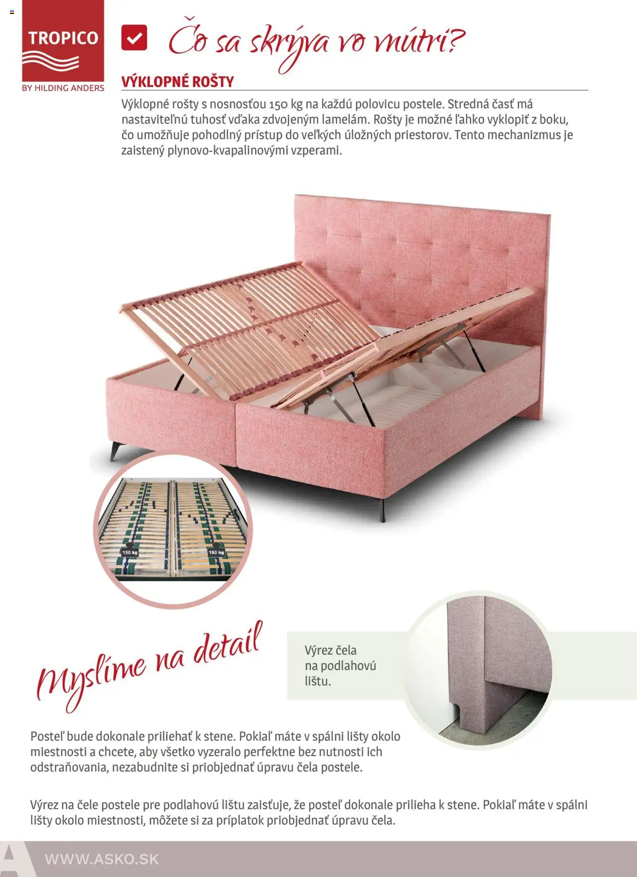 Nové ASKO nábytok akcie – leták je platný od 05.06.2025 | Strana: 54 | Produkty: Posteľ, Postele