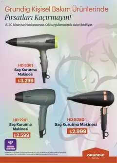 16.04.2026 tarihinden itibaren geçerli olan Arçelik kataloğu önizlemesi | Sayfa: 99 | Ürünler: Saç kurutma makinesi, Kurutma makinesi