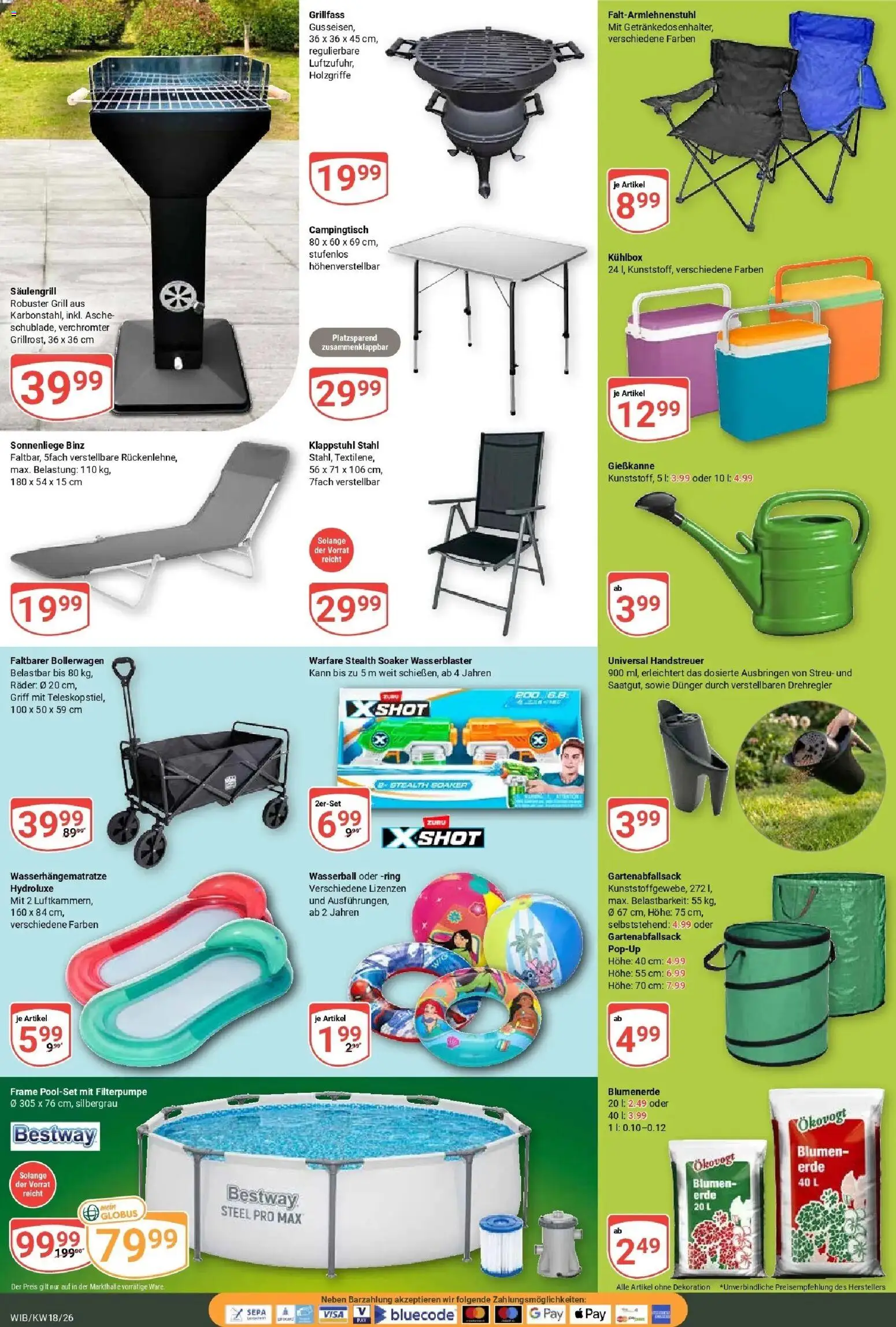 Globus Prospekt Wiesbaden-Nordenstadt	 – gültig ab 27.04.2026 | Seite: 23 | Produkte: Grill, Blumen, Blumenerde