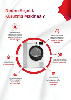 16.04.2026 tarihinden itibaren geçerli olan Arçelik kataloğu önizlemesi | Sayfa: 26 | Ürünler: Koku, Kurutma makinesi