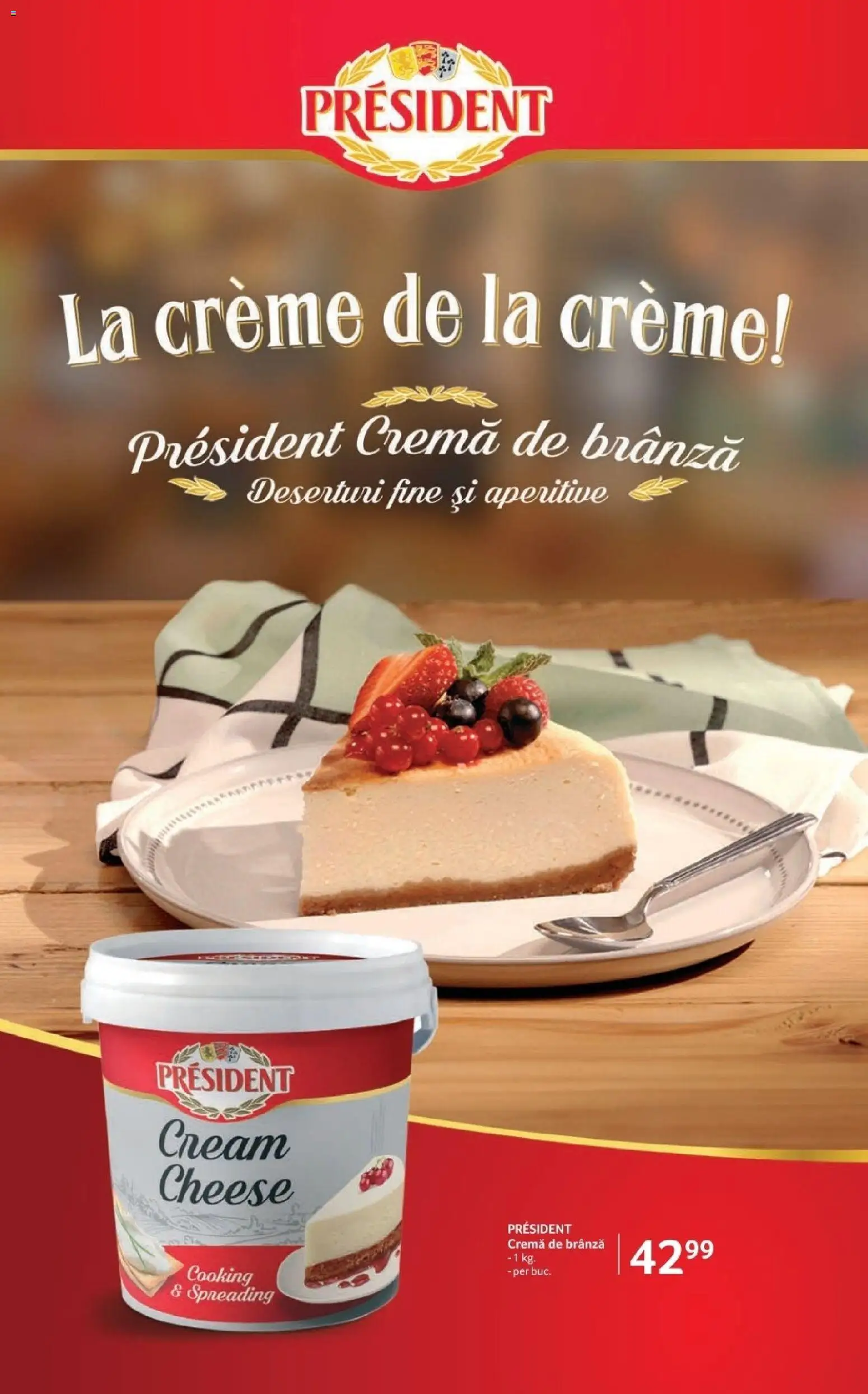 Noul catalog Selgros – valabil de la 06.03.2026 | Pagină: 10 | Produse: Brânză, Cremă, Cremă de brânză