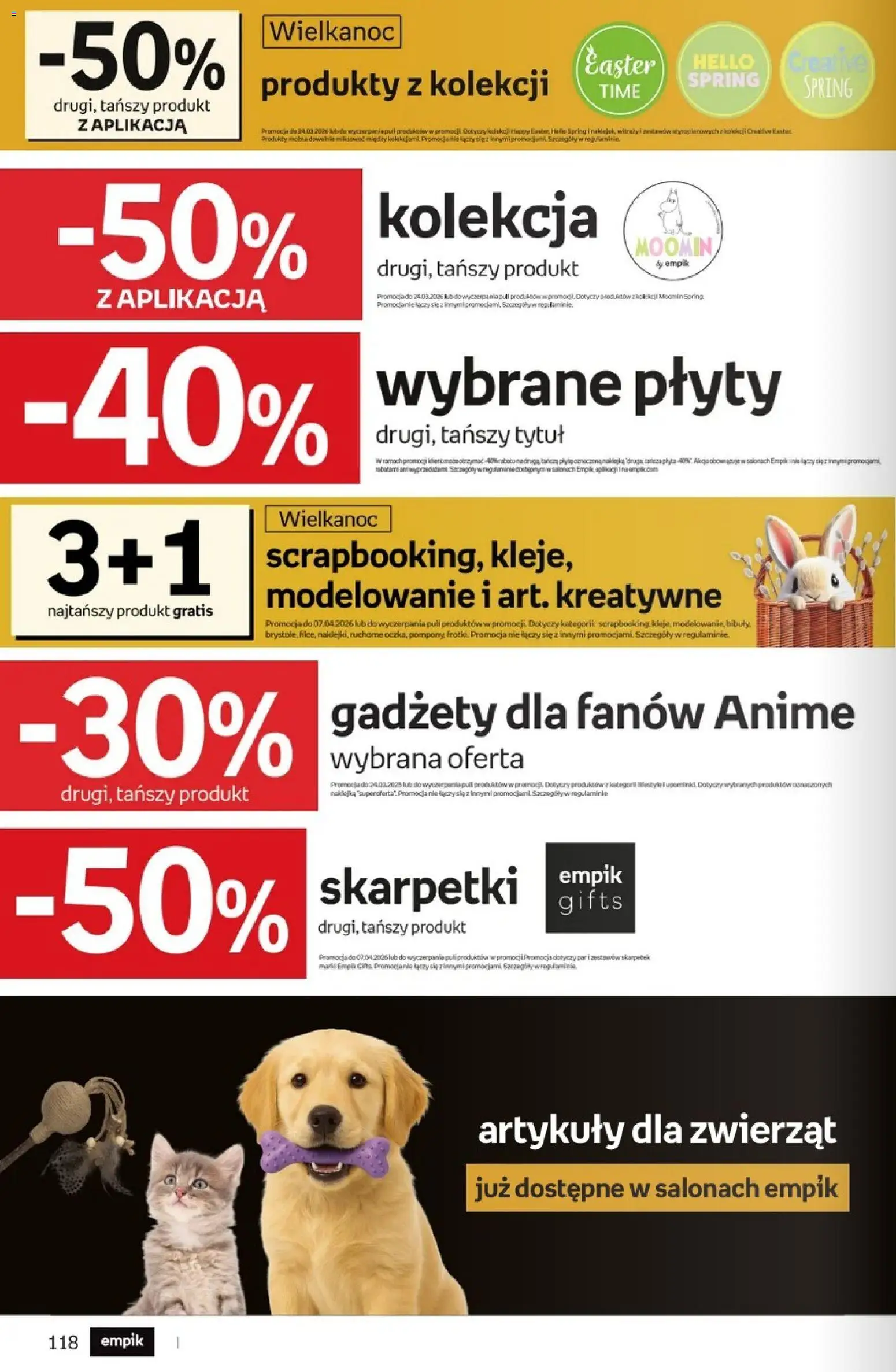 Empik promocje od 11.03.2026 | Strona: 118 | Produkty: Skarpetki, Plyty