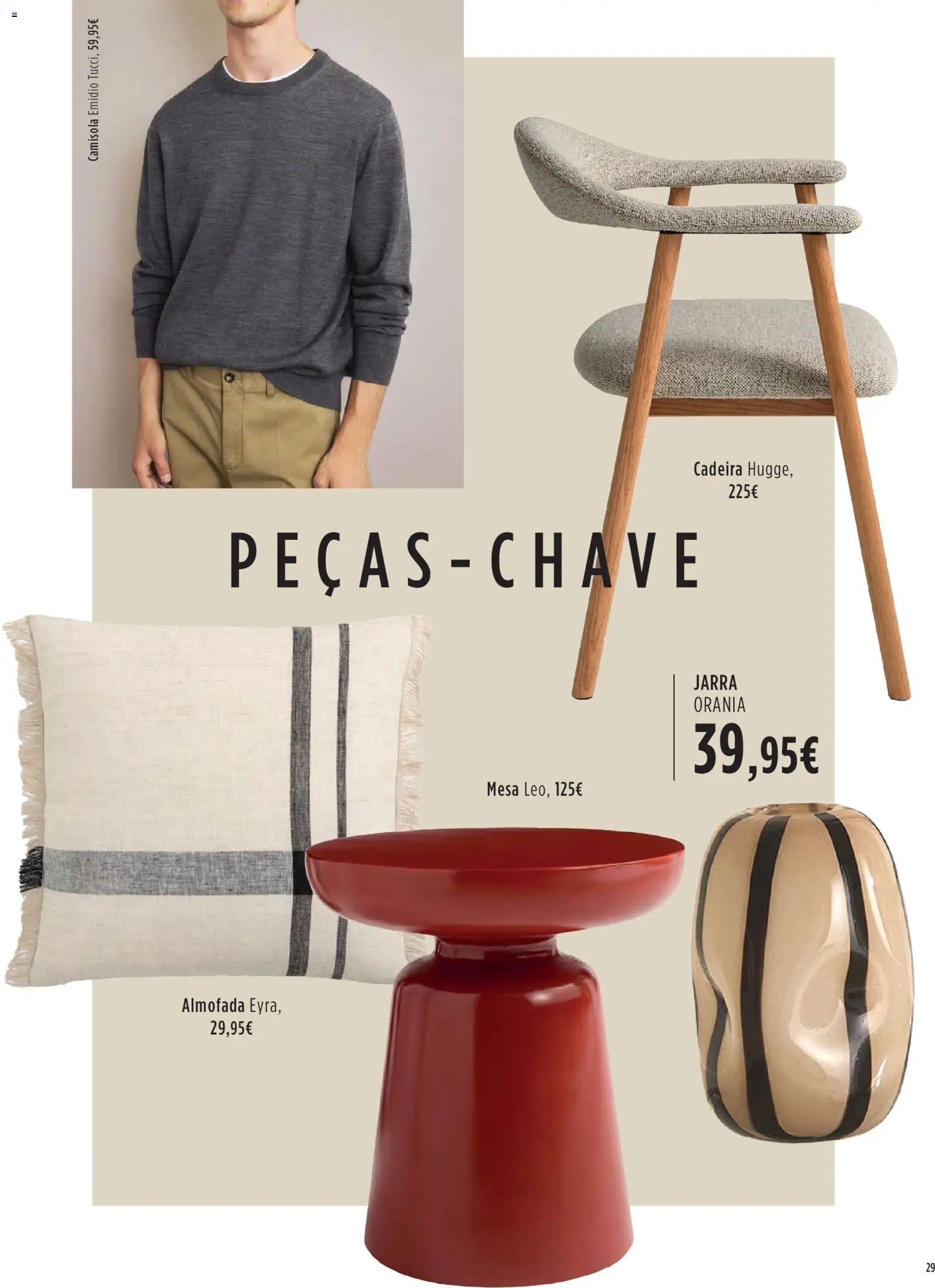 El Corte Ingles Decora │ válido de 23.10.2025 | Página: 29 | Produtos: Almofada, Mesa, Cadeira, Camisola