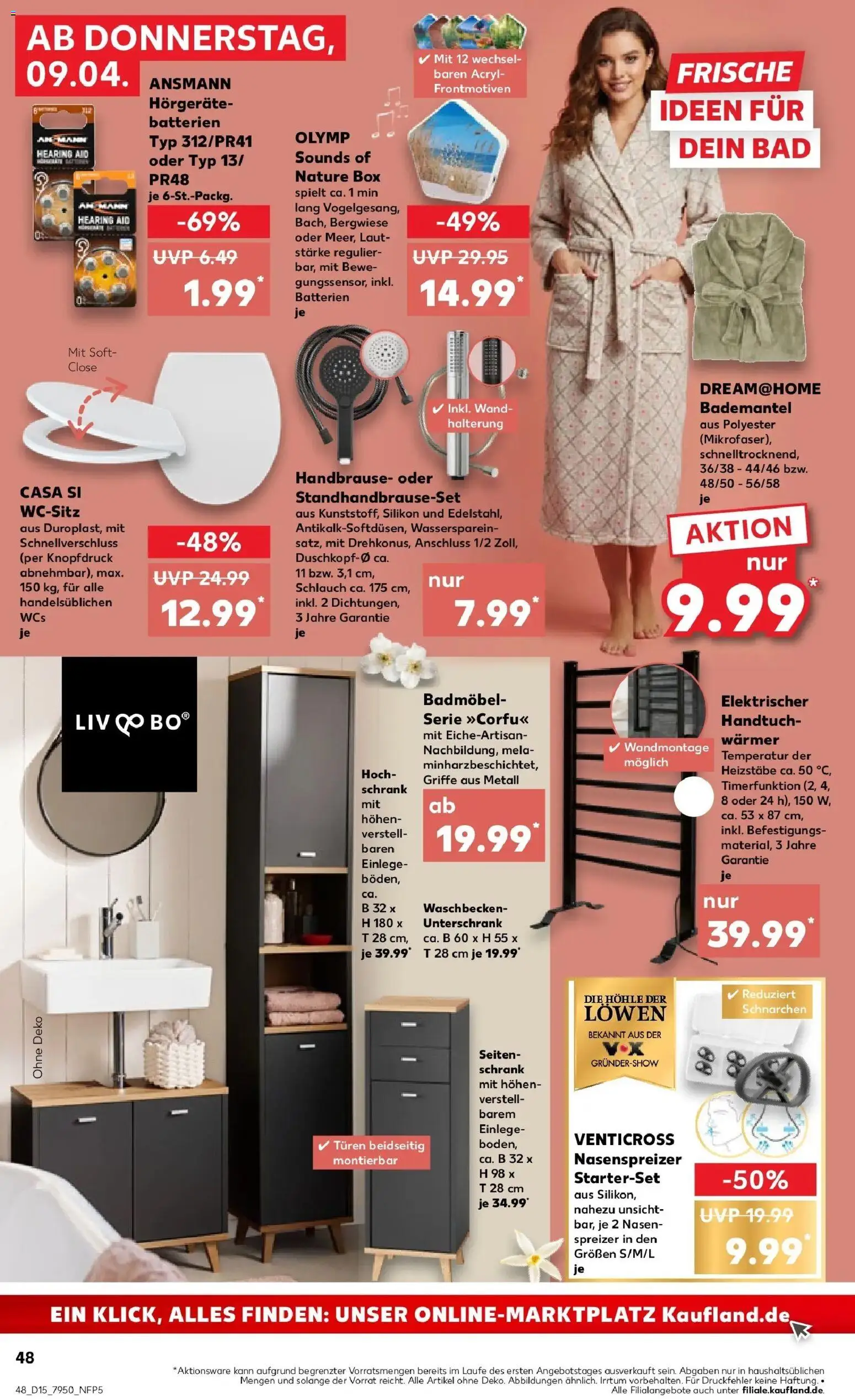 Kaufland Prospekt Leer (Ostfriesland)	 – gültig ab 08.04.2026 | Seite: 48 | Produkte: Schrank, Waschbecken, Unterschrank, Hochschrank