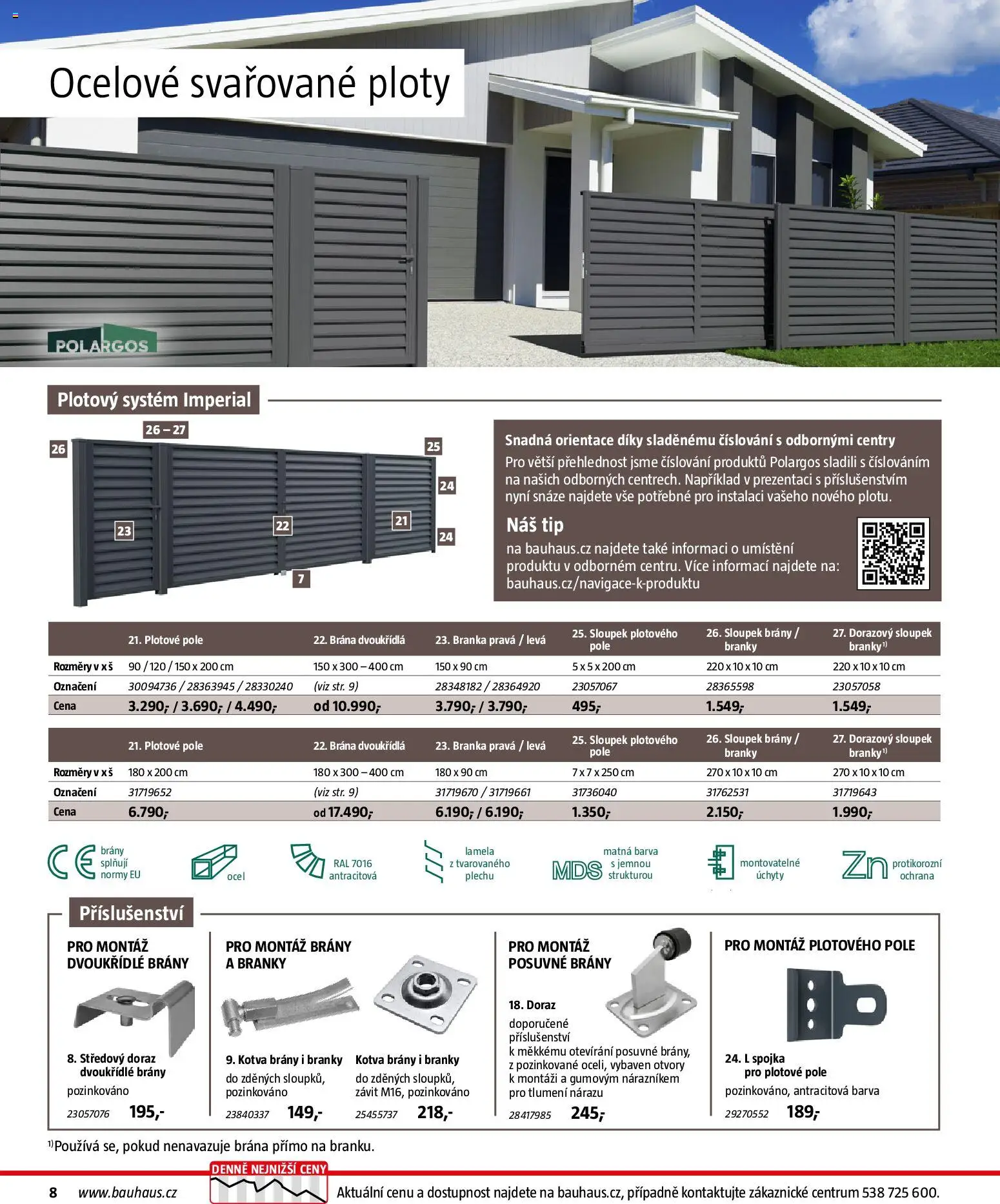 Bauhaus katalog Ploty a zahradní domky od 11.03.2026 | Strana: 8 | Produkty: Kotva