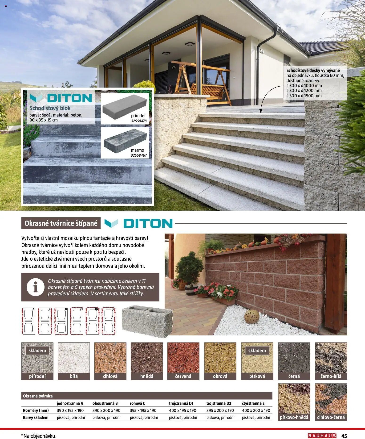 Bauhaus katalog Ploty a zahradní domky od 11.03.2026 | Strana: 45 | Produkty: Blok, Desky, Barvy