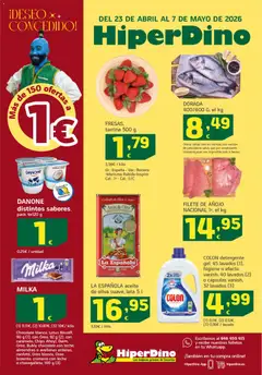 Vista previa HiperDino folleto válido desde el 23.04.2026 | Página: 1