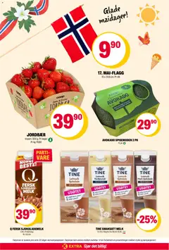 Forhåndsvisning av Coop Extra kundeavis gyldig fra 27.04.2026 | Side: 2 | Produkter: Melk, Sjokolade, Sjokolademelk, Jordbær