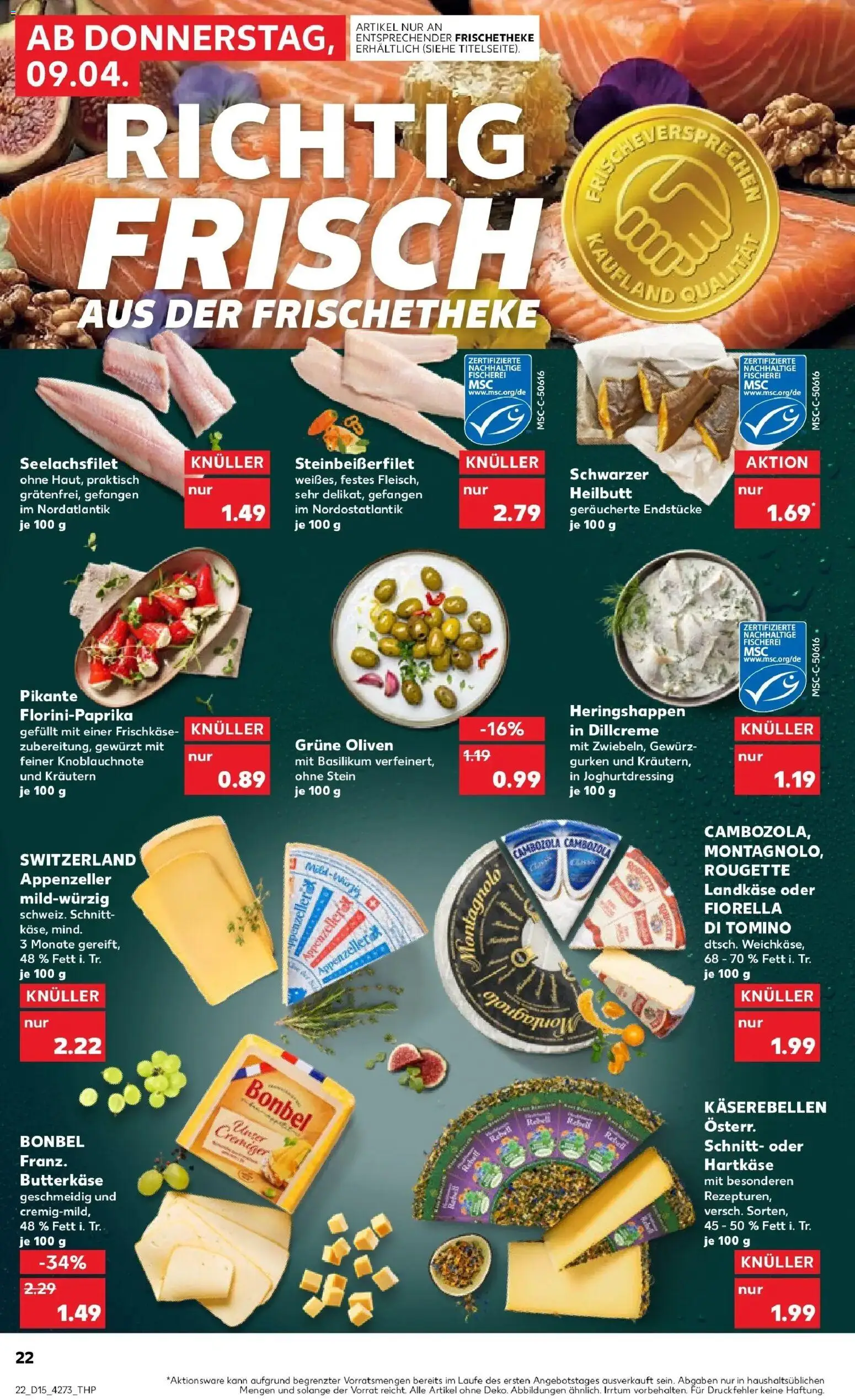 Kaufland Prospekt Leer (Ostfriesland)	 – gültig ab 08.04.2026 | Seite: 22 | Produkte: Gurken, Frischkase