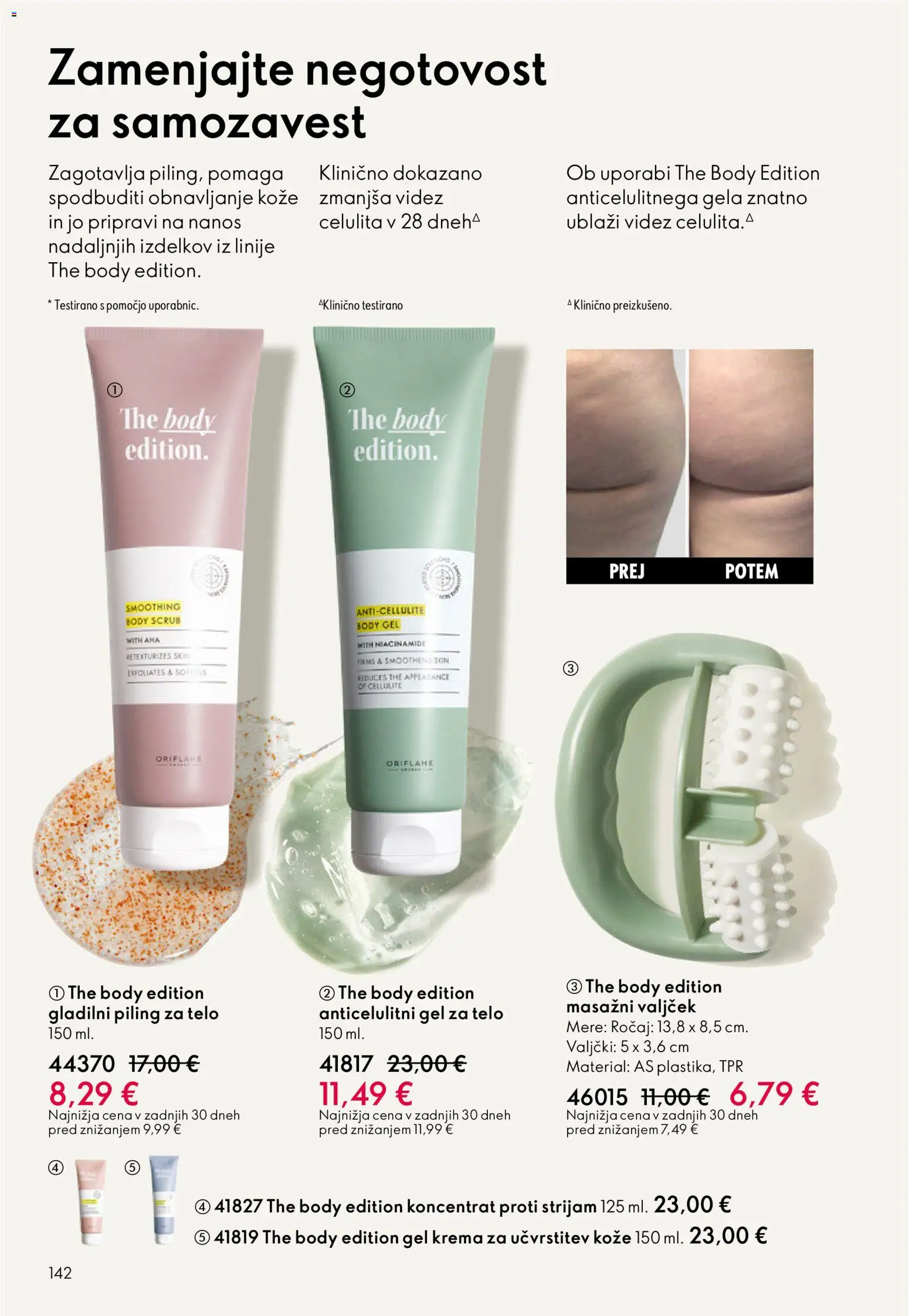 Novi Oriflame katalog ponudbe – veljaven od 11.03.2026 | Stran: 142 | Izdelki: Piling za telo, Krema, Piling