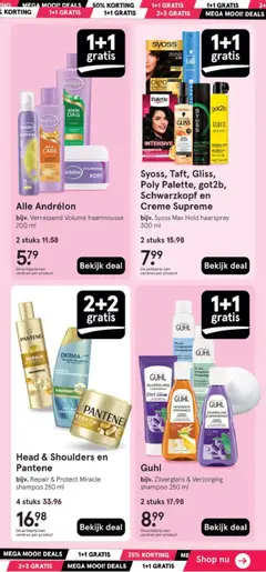 Head & Shoulders en Pantene, bijv. Repair & Protect Miracle shampoo 250 ml - Voorbeeld van een folder van Etos, geldig van 27.04.2026 | Pagina: 9 | Producten: Kan, Shampoo, Haarspray, Crème