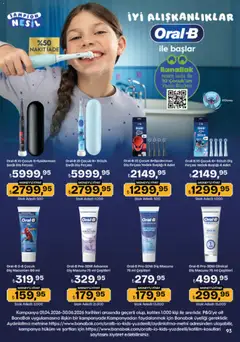 16.04.2026 tarihinden itibaren geçerli olan Migros kataloğu önizlemesi | Sayfa: 93 | Ürünler: Diş macunu, Diş fırçası