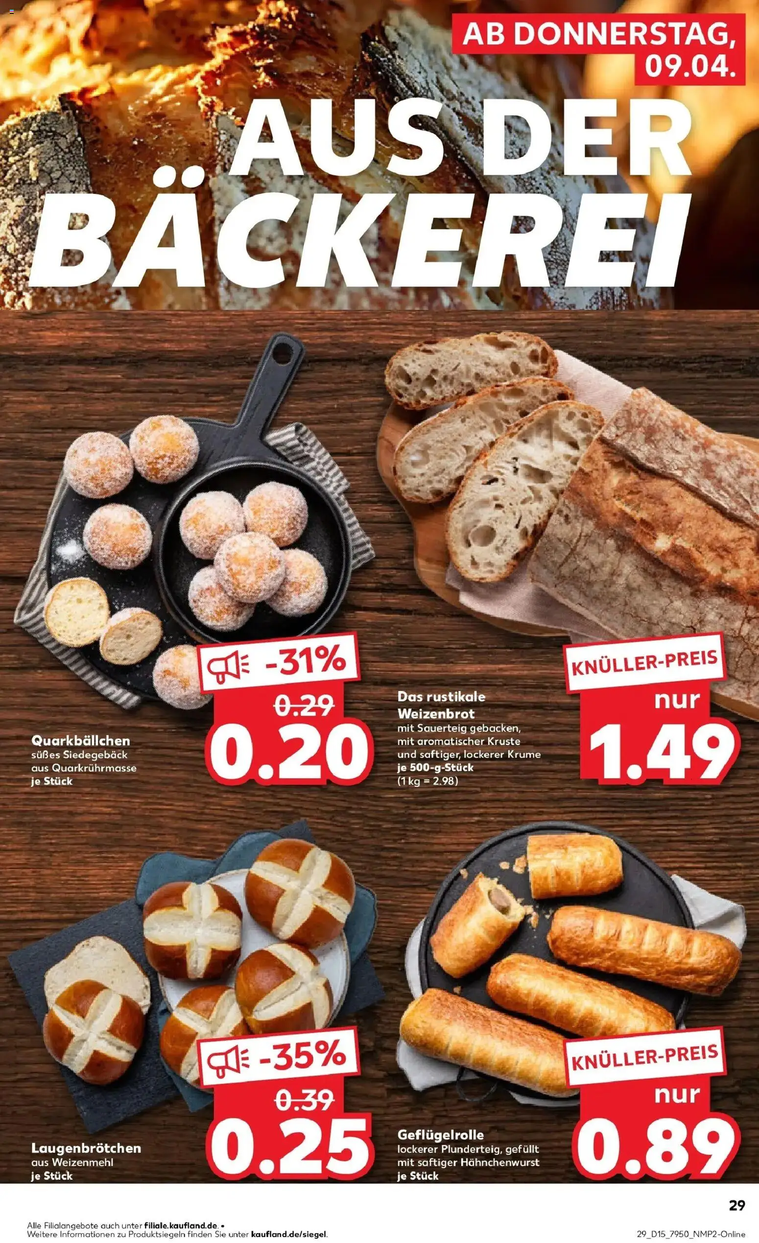 Kaufland Prospekt Leer (Ostfriesland)	 – gültig ab 08.04.2026 | Seite: 29 | Produkte: Bäckerei, Weizenmehl