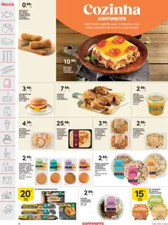 Pré-visualização PIZZA 4 QUEIJOS/ CARBONARA/ HAVAIANA CONTINENTE, Pizza 4 queijos/ carbonara/ havaiana Continente EMB.: 400 G/ 410 G/ 420 G válido de 28.04.2026 | Página: 18 | Produtos: Hambúrguer, Pão, Pizza, Creme