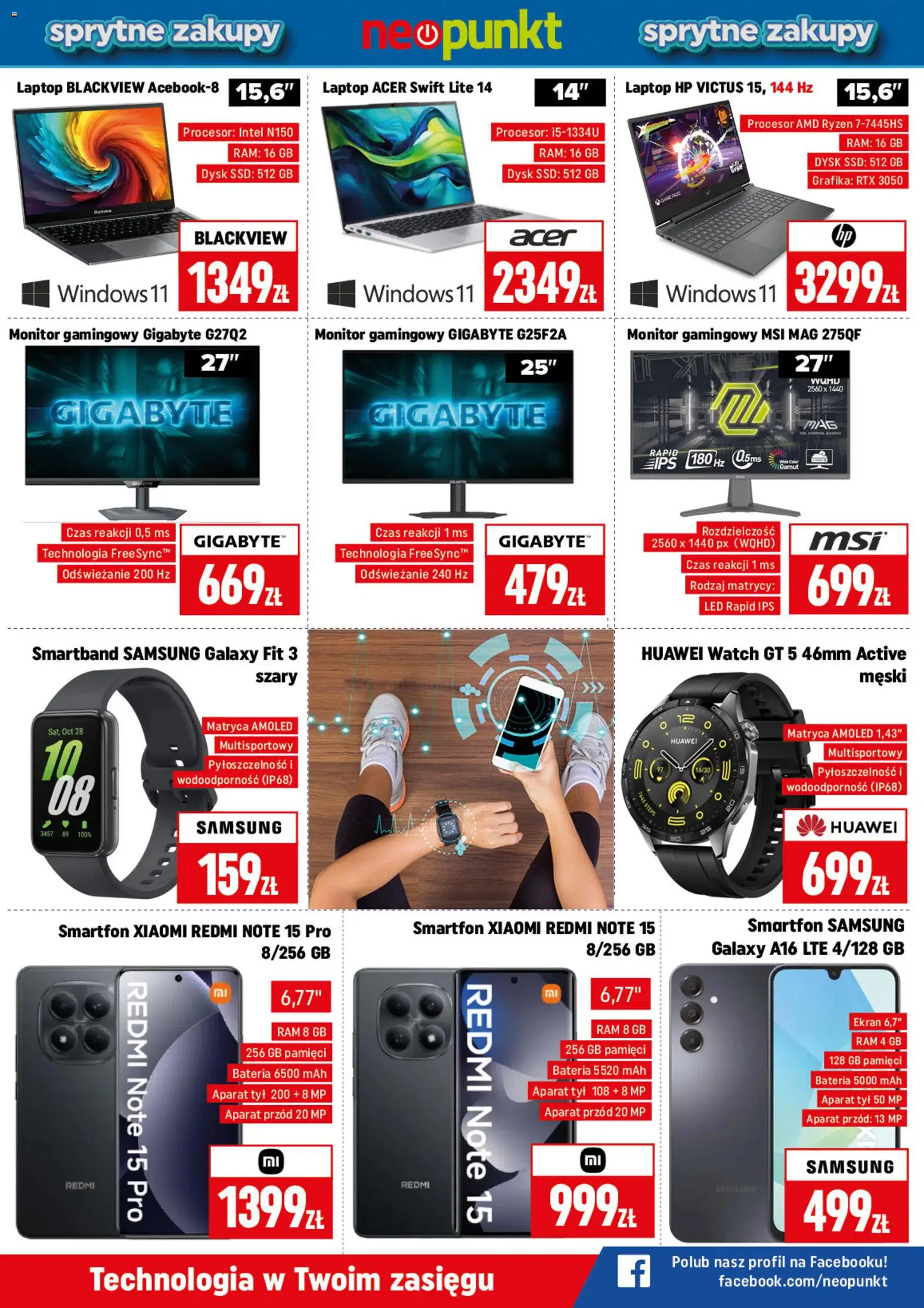 Neopunkt gazetka od 02.03.2026 | Strona: 3 | Produkty: Smartfon, Laptop, Dysk, Smartband