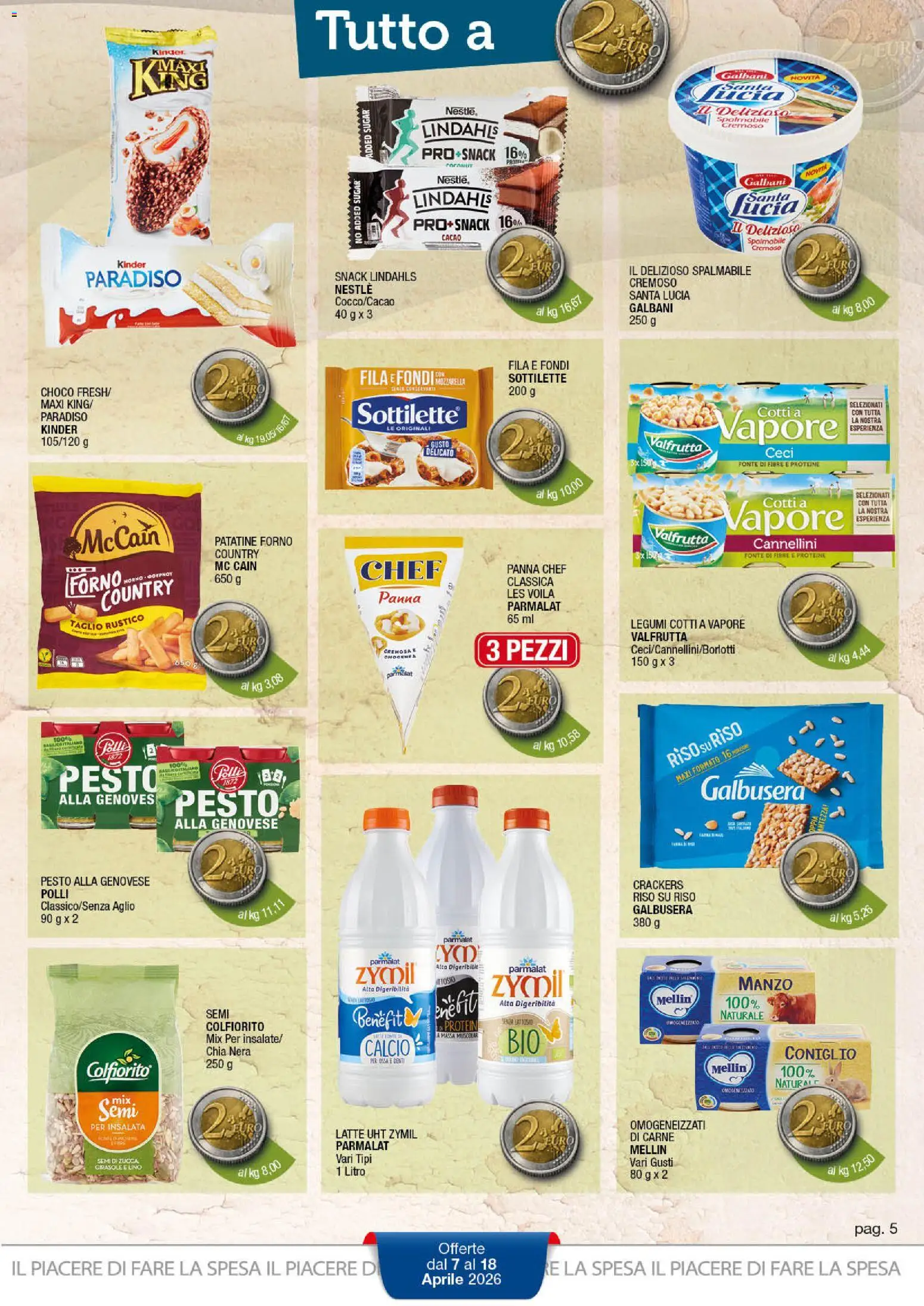 Volantino Sidis del 07.04.2026 | Pagina: 5 | Prodotti: Panna, Ceci, Zucca, Cacao